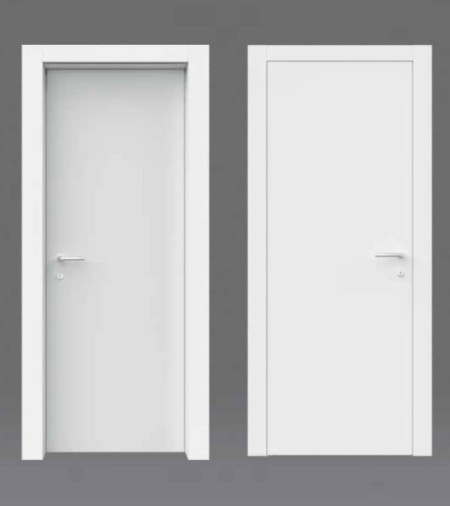 Porte fin de chantier laquée et sablée Porte fin de chantier laquée et sablée